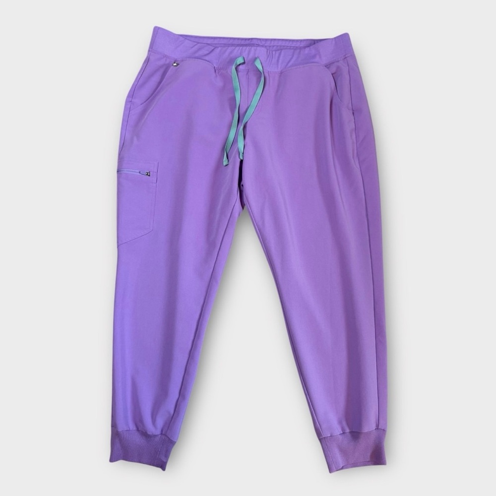 Figs Zamora Joggers Womens XXL Petite Light Purple Technical Collection Scrubs
